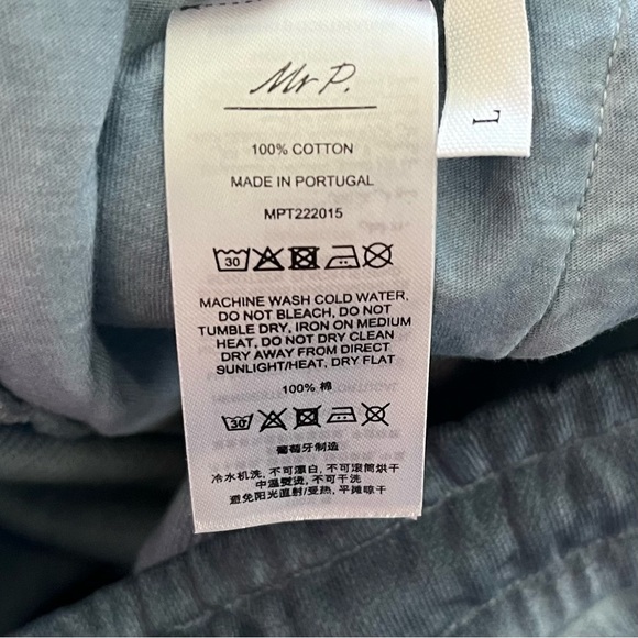 MR. PORTER MR P BLUE JOGGERS SIZE LARGE SOFT COMFORTABLE STYLISH EFFORTLESS - Picture 3 of 7